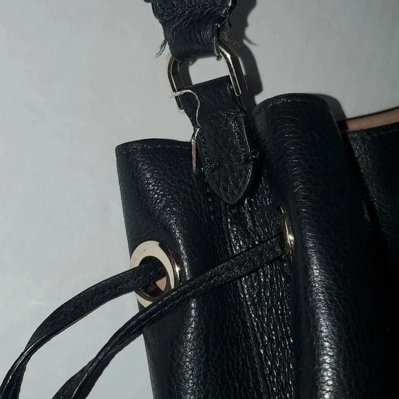 Kate Spade Marti Small Bucket Black Pebbled Leather - Picture 8 of 14
